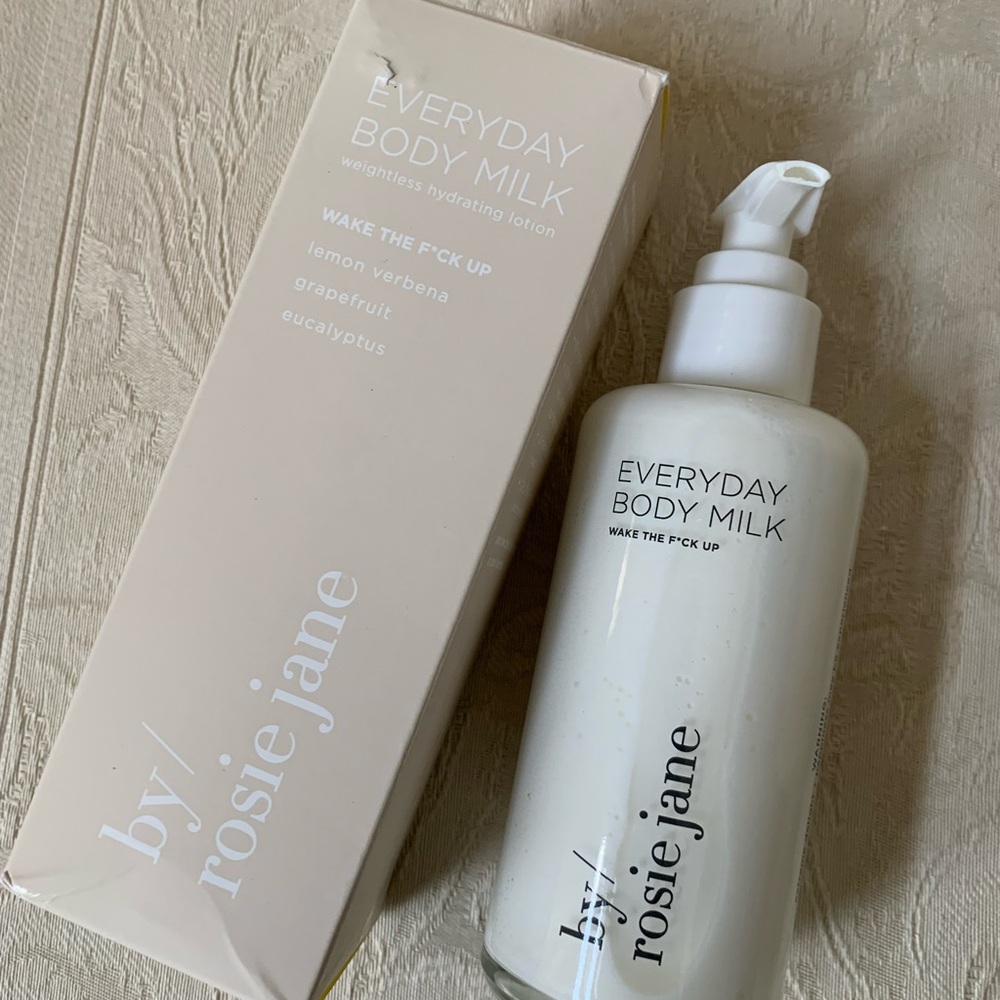 By Rosie Jane Everyday Body Milk Moisturizer Wake the F Up BNIB